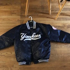 New York Yankees Varsity Puffer Bomber Jacket